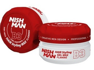 Nish Man Hair Styling Gel Wax Flaming B3 150 ml